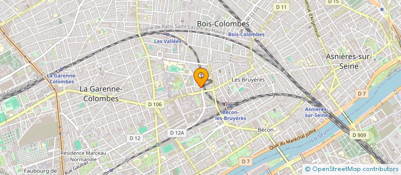 localisation de l'entreprise GNO INVEST à BOIS-COLOMBES