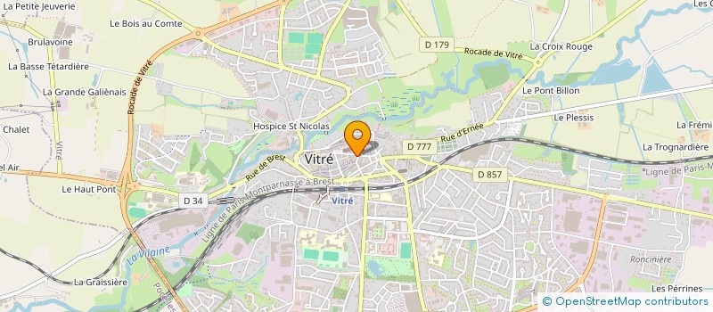 localisation de l'entreprise GNOMON VITRE  VITRE