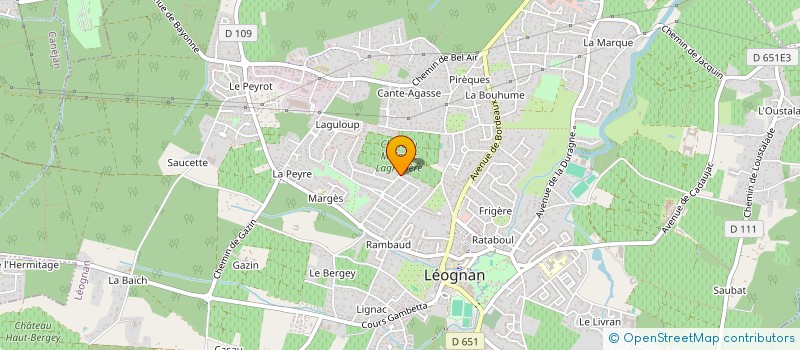 localisation de l'entreprise GNRJ-IMMO  LEOGNAN