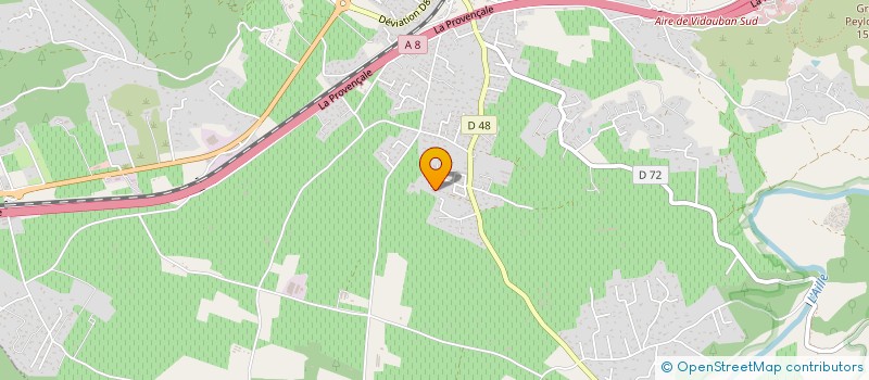 localisation de l'entreprise GNS  VIDAUBAN