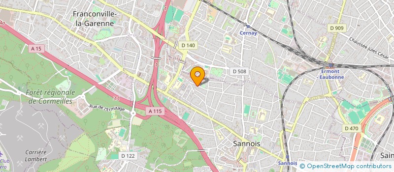 localisation de l'entreprise GNS TRANSPORT  SANNOIS