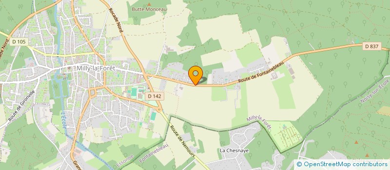 localisation de l'entreprise GNT à MILLY-LA-FORET