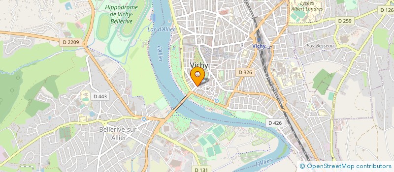 localisation de l'entreprise GNT IMMOBILIER à VICHY