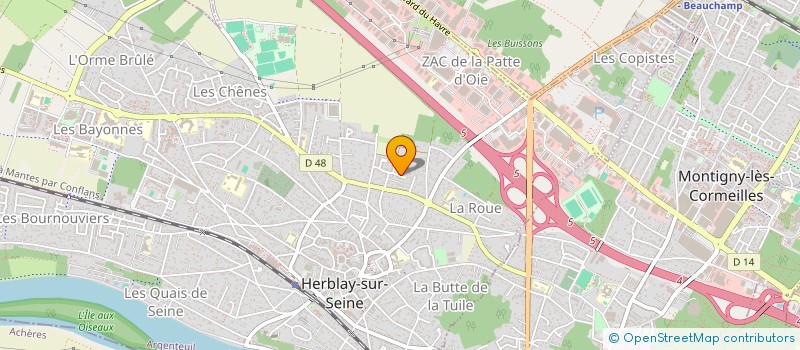 localisation de l'entreprise GNT MEDIA  HERBLAY-SUR-SEINE