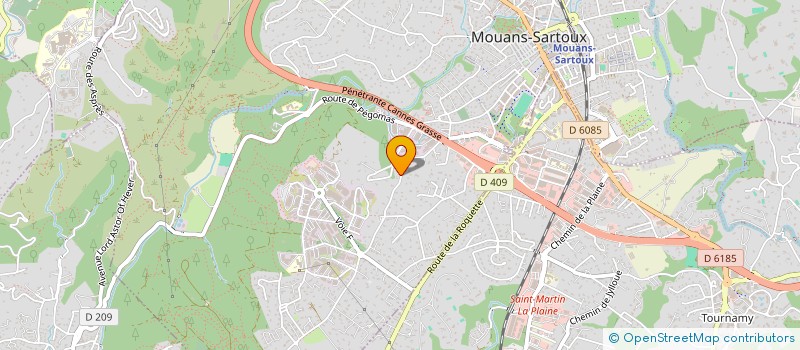 localisation de l'entreprise GNTD'EVECOM à MOUANS-SARTOUX