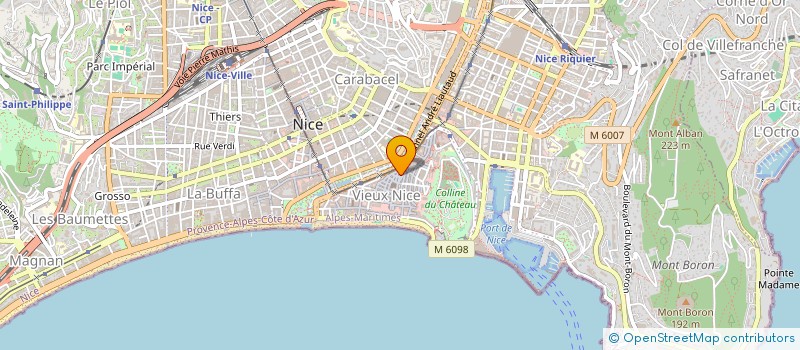 localisation de l'entreprise GNUT 06 à NICE