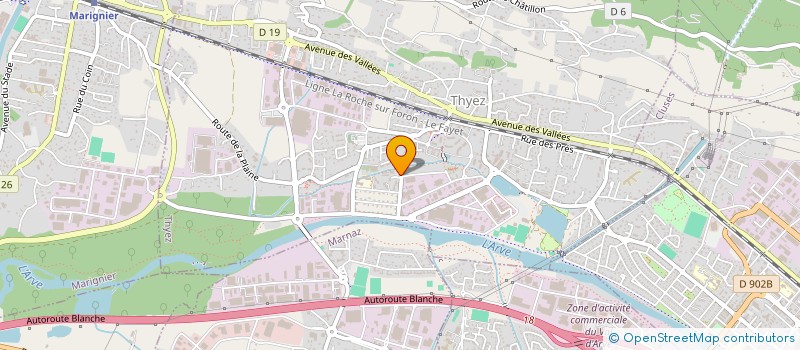 localisation de l'entreprise GNUVA TRAITEMENTS INDUSTRIES SA à THYEZ
