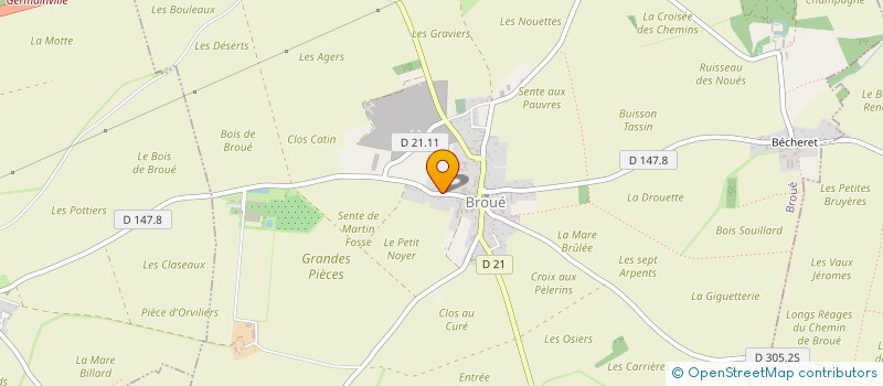 localisation de l'entreprise GNV à BROUE
