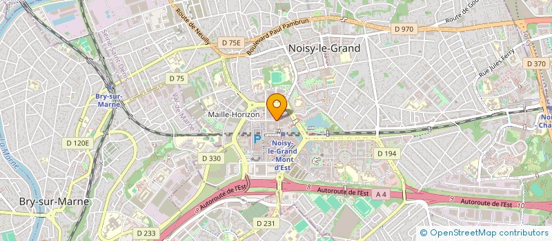 localisation de l'entreprise GNV DE BORDEAUX à NOISY-LE-GRAND