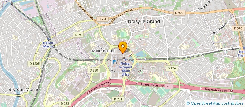 localisation de l'entreprise GNVERT à NOISY-LE-GRAND