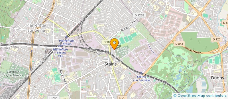 localisation de l'entreprise GO ASSAINISSEMENT à STAINS