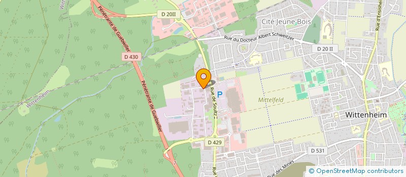 localisation de l'entreprise GO CARTE GRISE  WITTENHEIM