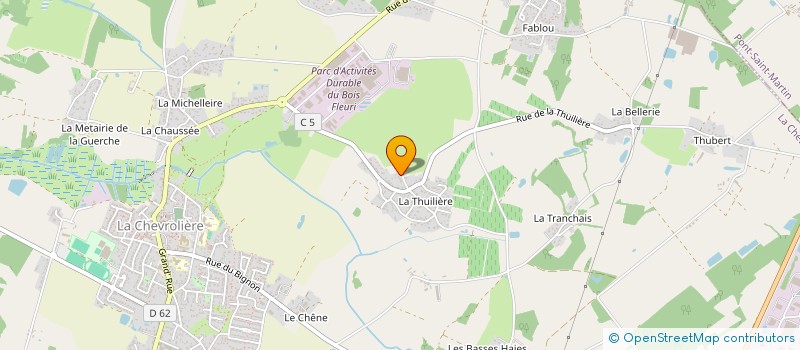 localisation de l'entreprise GO CHARGE UP  LA CHEVROLIERE