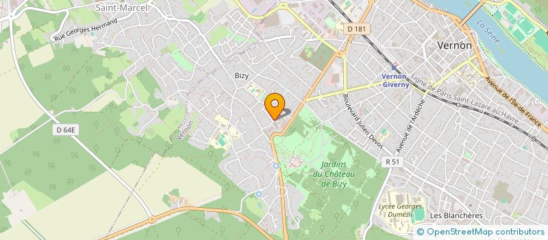 localisation de l'entreprise GO CLUB VERNON  VERNON