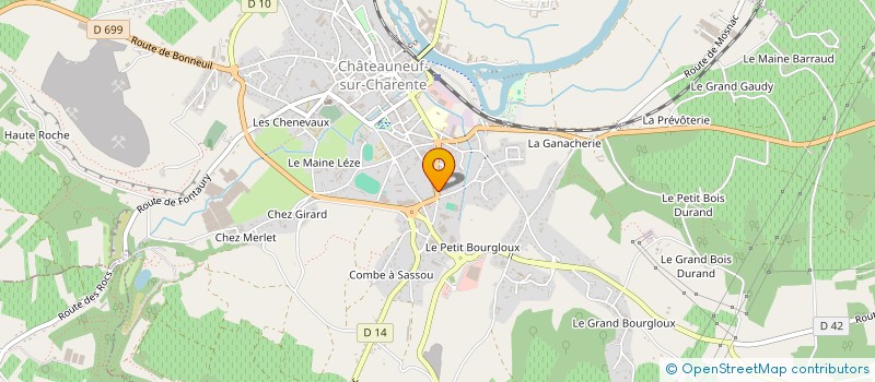 localisation de l'entreprise GO & CO à CHATEAUNEUF-SUR-CHARENTE