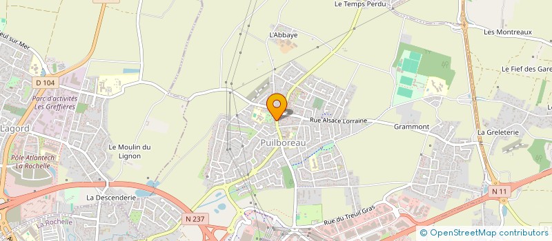 localisation de l'entreprise GO COIFFURE 17  PUILBOREAU