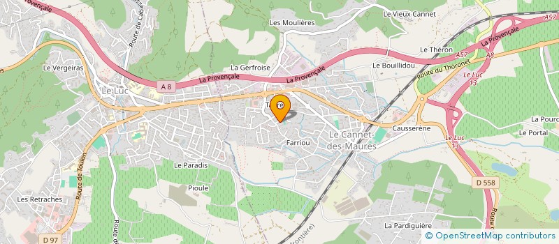 localisation de l'entreprise GO CONCEPT à LE CANNET-DES-MAURES