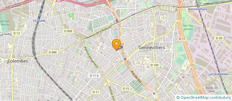 localisation de l'entreprise GO-D'AFF  ASNIERES-SUR-SEINE