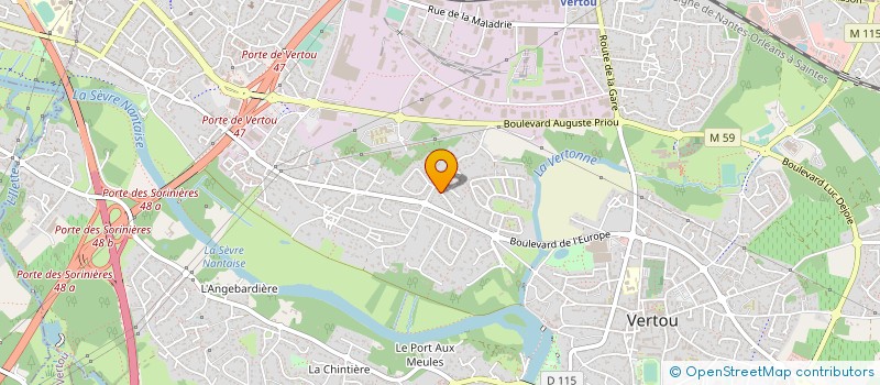 localisation de l'entreprise GO ENERGIES à VERTOU