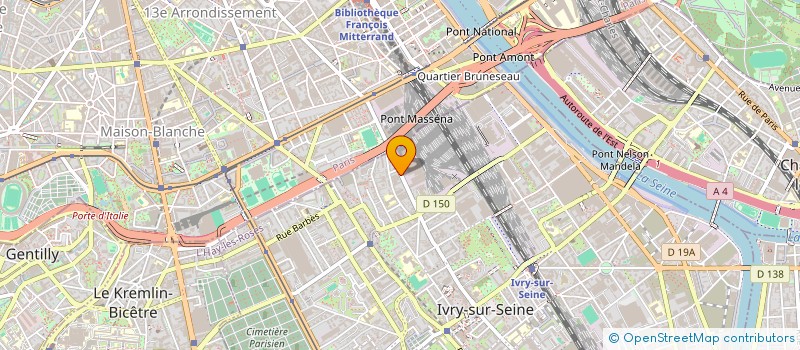 localisation de l'entreprise GO EVENTS à IVRY-SUR-SEINE