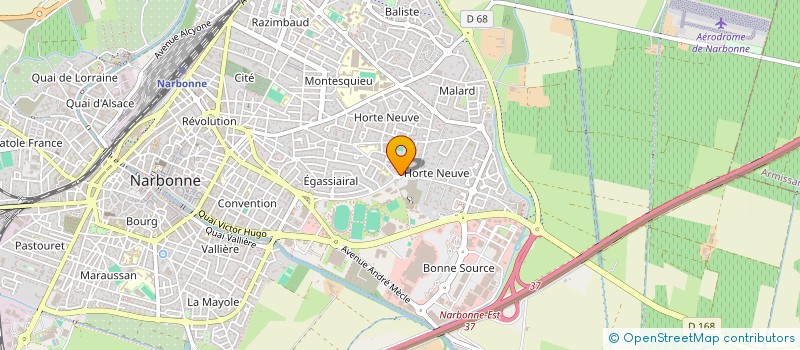 localisation de l'entreprise GO FAVAT  NARBONNE