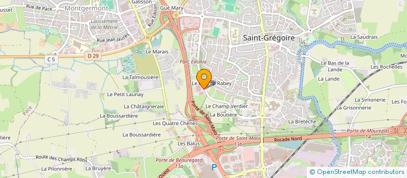 localisation de l'entreprise GO FONCIERE  SAINT-GREGOIRE