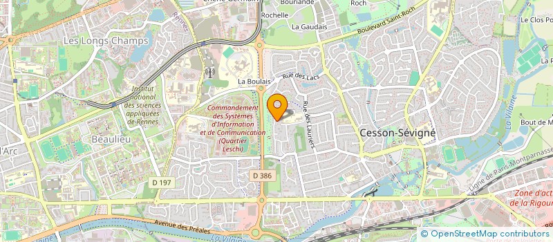 localisation de l'entreprise GO FOODING à CESSON-SEVIGNE