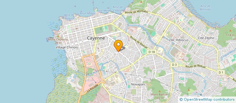localisation de l'entreprise GO FORMATION à CAYENNE