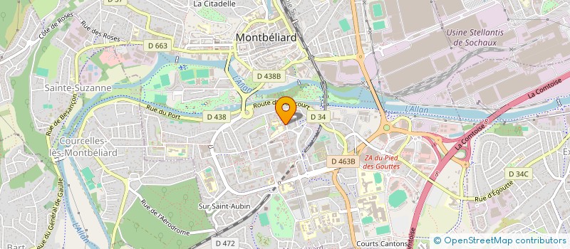 localisation de l'entreprise GO FRET AFC  BETHONCOURT