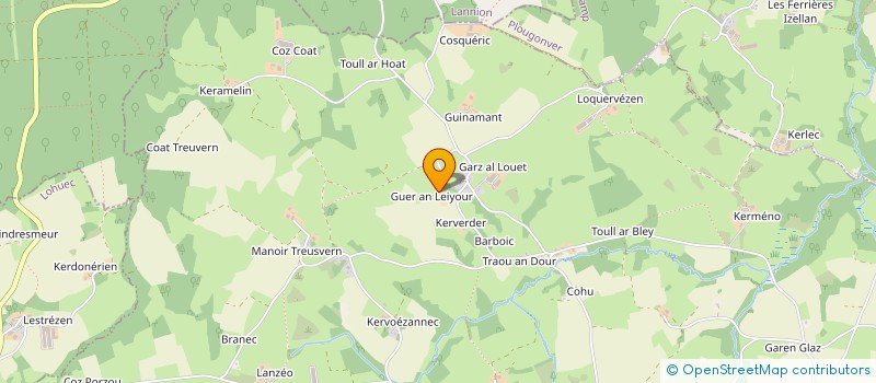 localisation de l'entreprise GO GENIE ORGA  PLUSQUELLEC