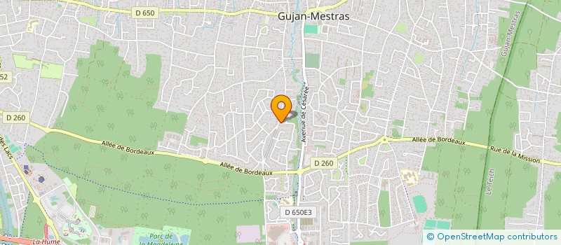 localisation de l'entreprise GO GESTION & PATRIMOINE à GUJAN-MESTRAS