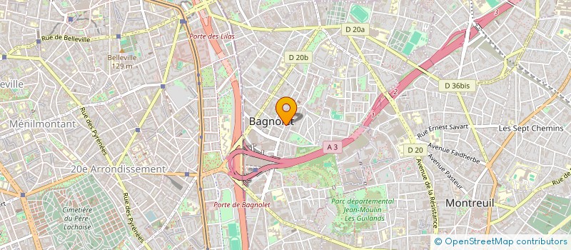 localisation de l'entreprise GO HOLDING SYSTEMS à BAGNOLET
