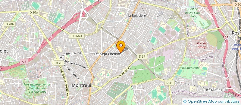 localisation de l'entreprise GO HYBRID à MONTREUIL