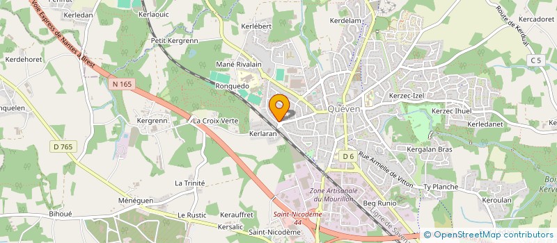 localisation de l'entreprise GO IMMO  QUEVEN