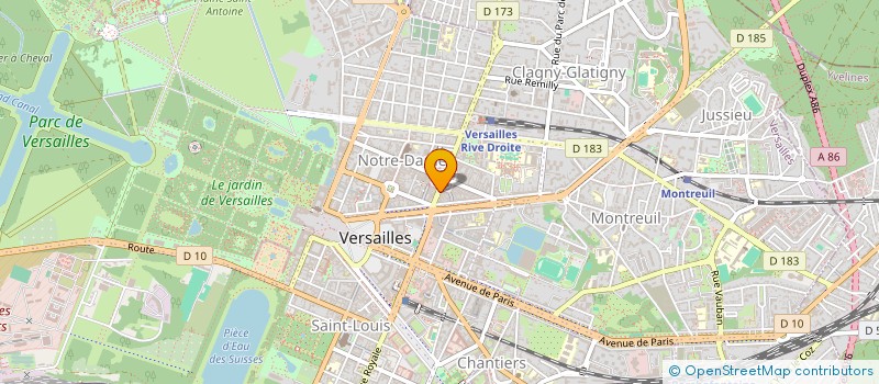 localisation de l'entreprise GO IN à VERSAILLES