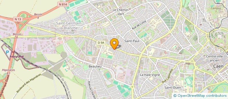 localisation de l'entreprise GO INVEST à CAEN