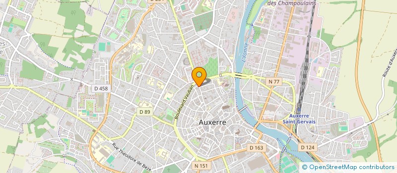localisation de l'entreprise GO INVESTISSEMENTS ET DEVELOPPEMENTS SA à AUXERRE