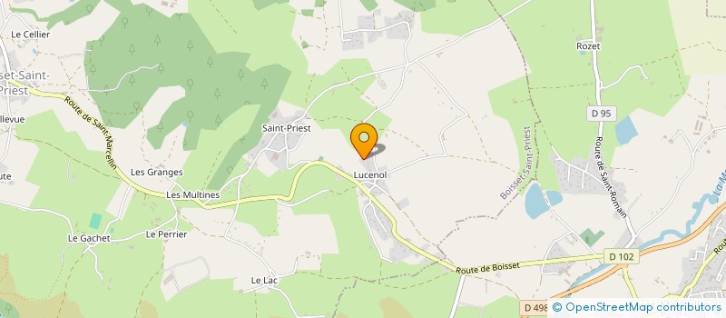 localisation de l'entreprise GO-PRODUCTION  BOISSET-SAINT-PRIEST