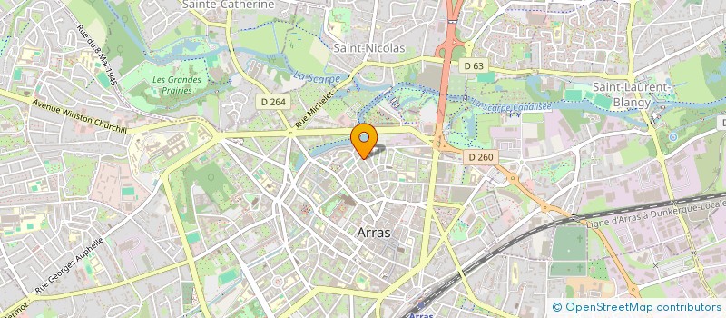 localisation de l'entreprise GO RENOV à ARRAS
