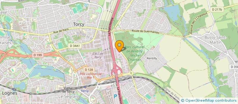localisation de l'entreprise GO SERVICES à BUSSY-SAINT-GEORGES