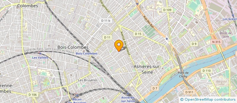 localisation de l'entreprise GO TECHNIQUE à ASNIERES-SUR-SEINE