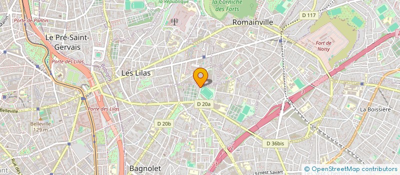 localisation de l'entreprise GO-TEX à BAGNOLET