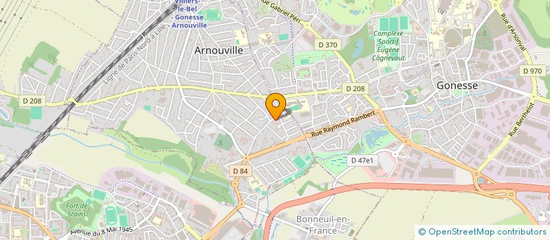 localisation de l'entreprise GO TRANS à ARNOUVILLE