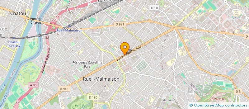 localisation de l'entreprise GO-TRANS à RUEIL-MALMAISON