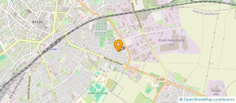 localisation de l'entreprise GO TRANSPORT à ARRAS