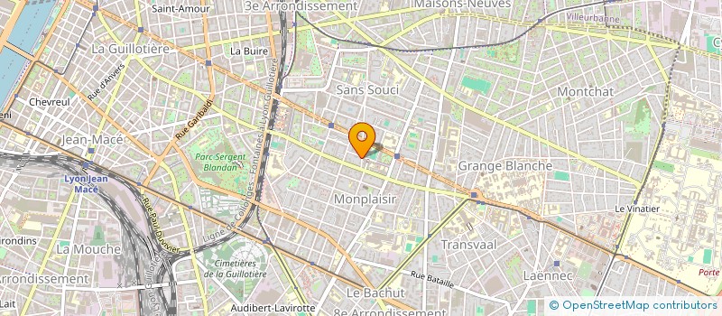 localisation de l'entreprise GO TRANSPORT AD  LYON 8EME