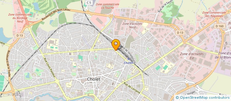 localisation de l'entreprise GO TRAVAIL A TEMPS PARTAGE à CHOLET