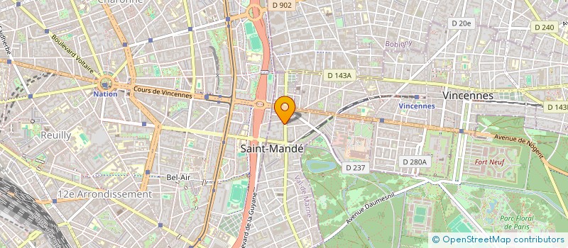 localisation de l'entreprise GO VISA WORLD  SAINT-MANDE