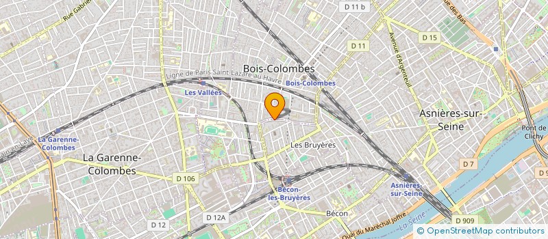 localisation de l'entreprise GO2L IMMO à BOIS-COLOMBES