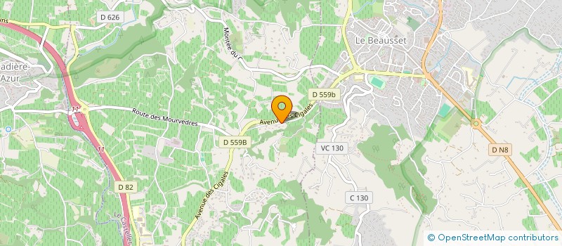localisation de l'entreprise GO2RIDE à LE CASTELLET